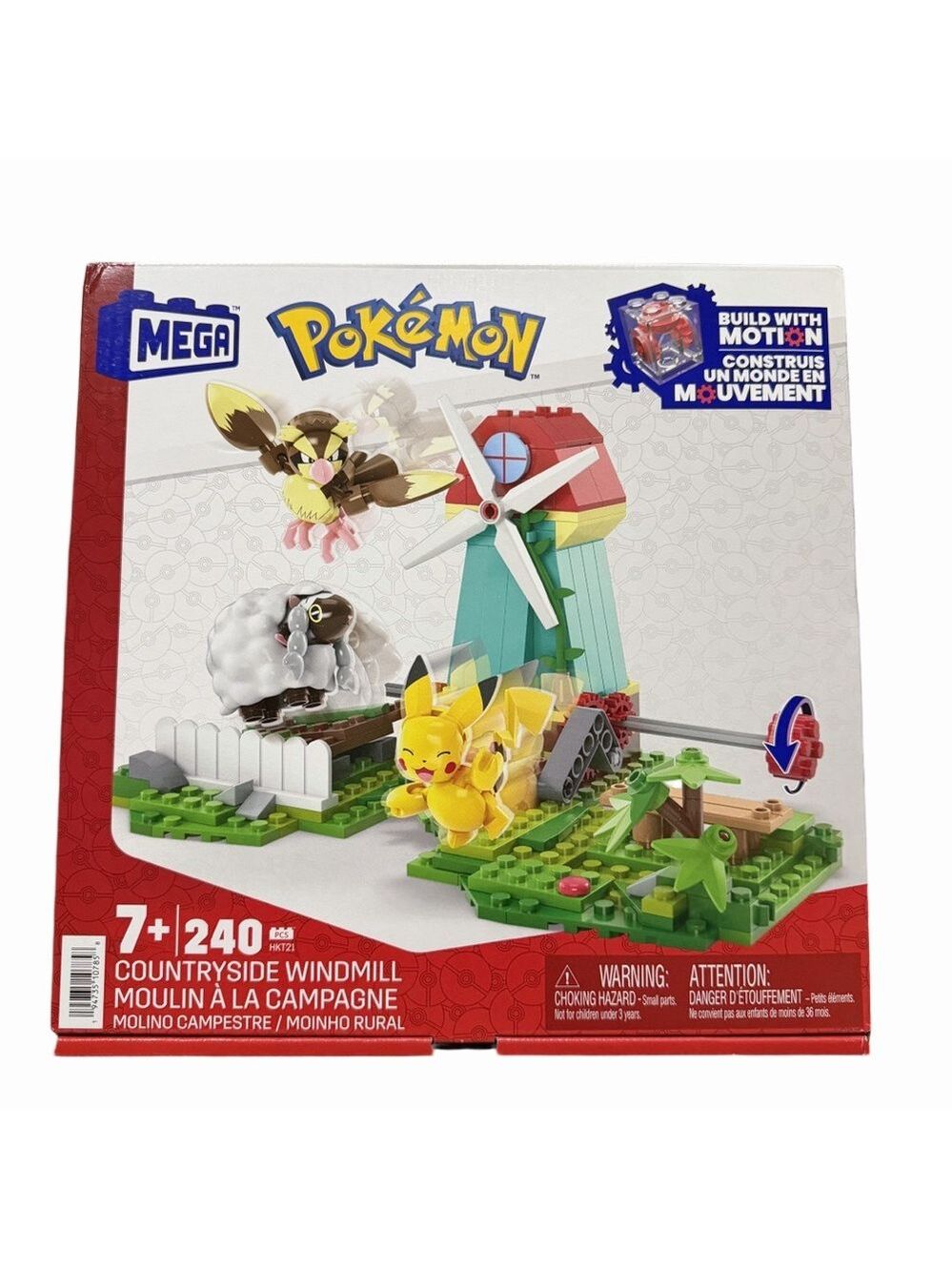 MEGA NEW Pokemon Countryside Windmill 240 Piece Building Block Set